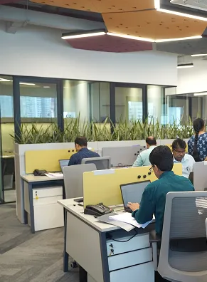 Modern, open workspaces designed for collaboration and creativity.